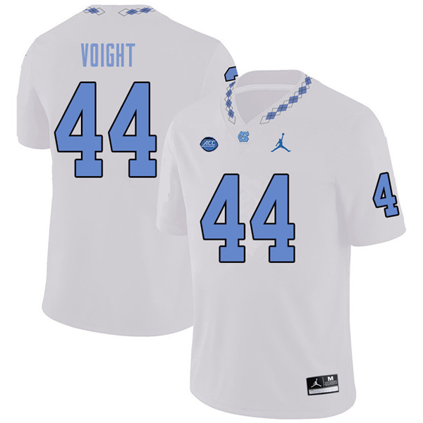 Jordan Brand Men #44 Mike Voight North Carolina Tar Heels College Football Jerseys Sale-White